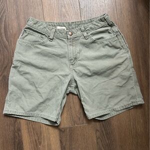 Carhartt carpenter work shorts Crawford Women’s size 8 green/gray
